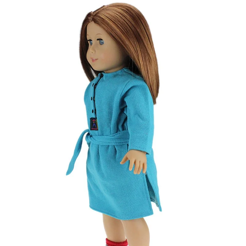 Одежда ручной работы для 18-дюймовых кукол одежда и аксессуары (Цвет: Синий) |