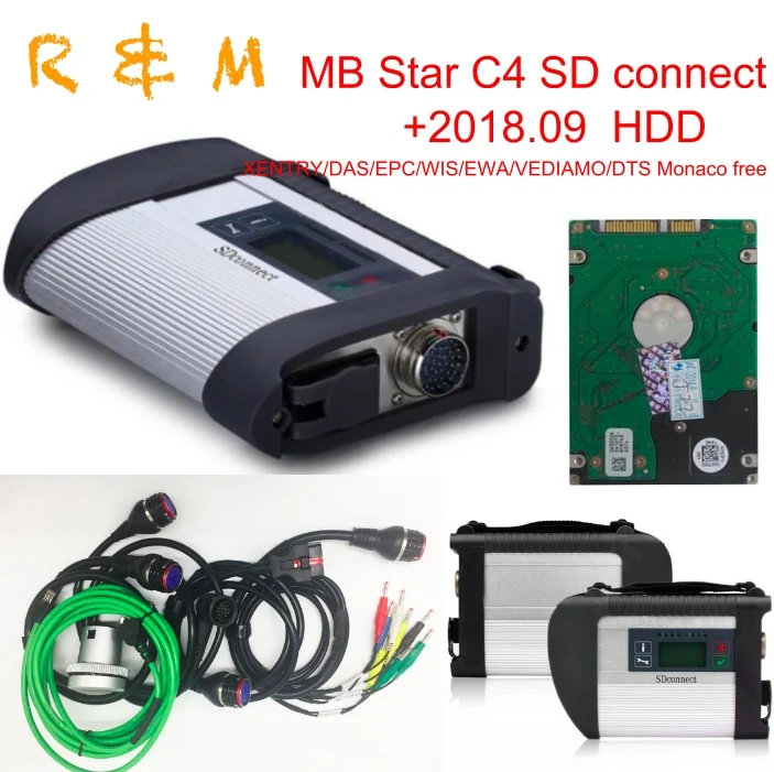 Ben/z C4 Звездный диагностический сканер mb star c4 sd Подключение мультиплексор DAS Xentry wis
