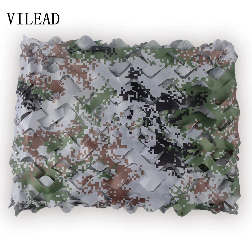 Woodland Digital VILEAD 9 цветов 4 м* 8 м камуфляжная сетка камуфляжная сеть для защиты от солнца тент охотничий Камуфляжный навес тент для затенения солнца - Цвет: Woodland Digital