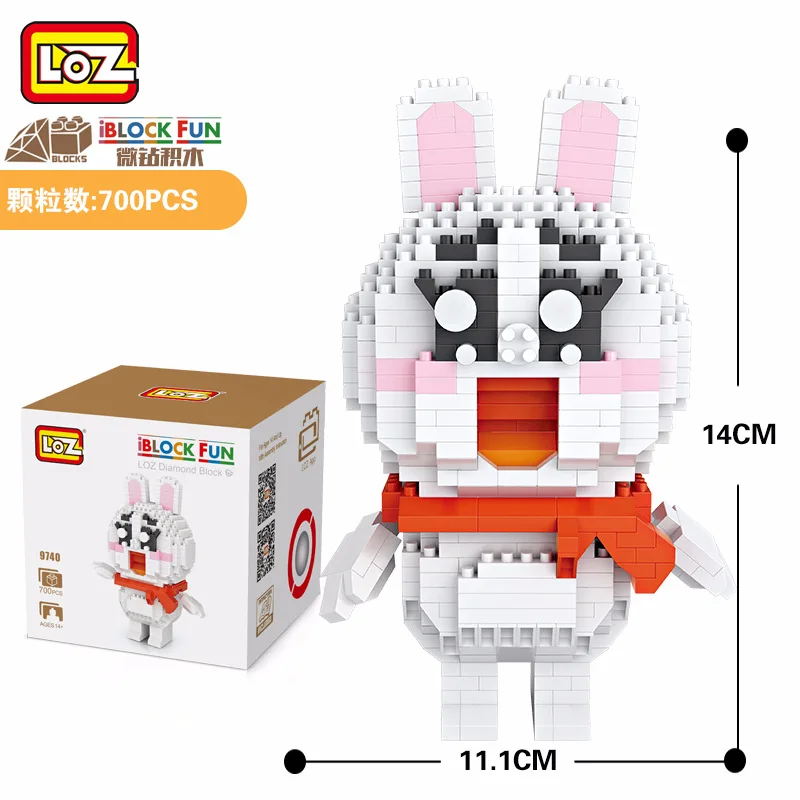 LOZ Diamant Blocs Lapin Jouet строительные блоки фигурки Jouets Educatifs Pour Les Enfants Diy аниме DIY Animal de |