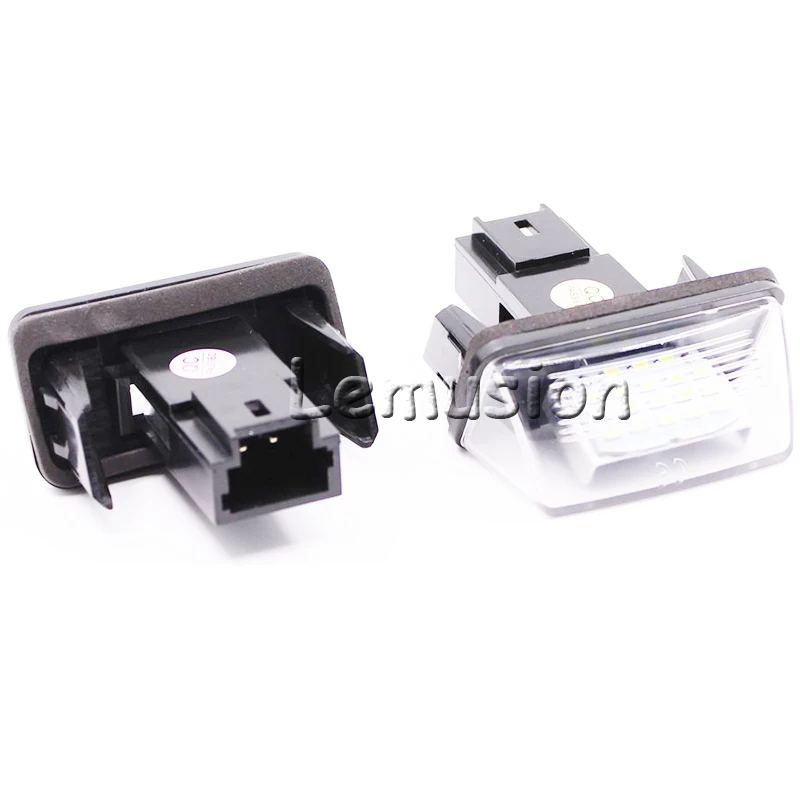 1 пара светильник автомобильные светодиодные лампы для номерного знака 12 в белые