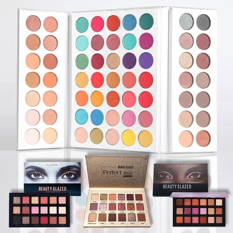Красота глазированные бренд 9/18/63 Цвета тени для век Палитра матовый телесного