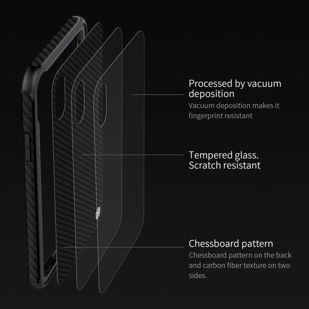 NILLKIN Tempered Plaid Case For iPhone X Full Cover Protection 2.5D Glass &amp Soft TPU Frame 2in1 Phone for x | Мобильные телефоны