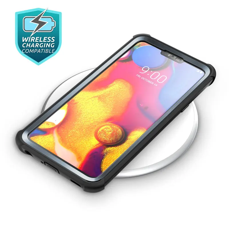 Для LG V40 Чехол i-Blason Ares полный корпус прочный прозрачный бампер крышка со встроенной защитной пленкой для LG V40 ThinQ( выпуска