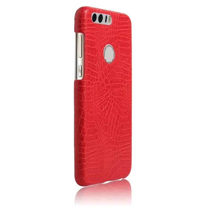 Роскошный кожаный чехол с рисунком под кожу крокодила для Huawei Honor 8 | Мобильные