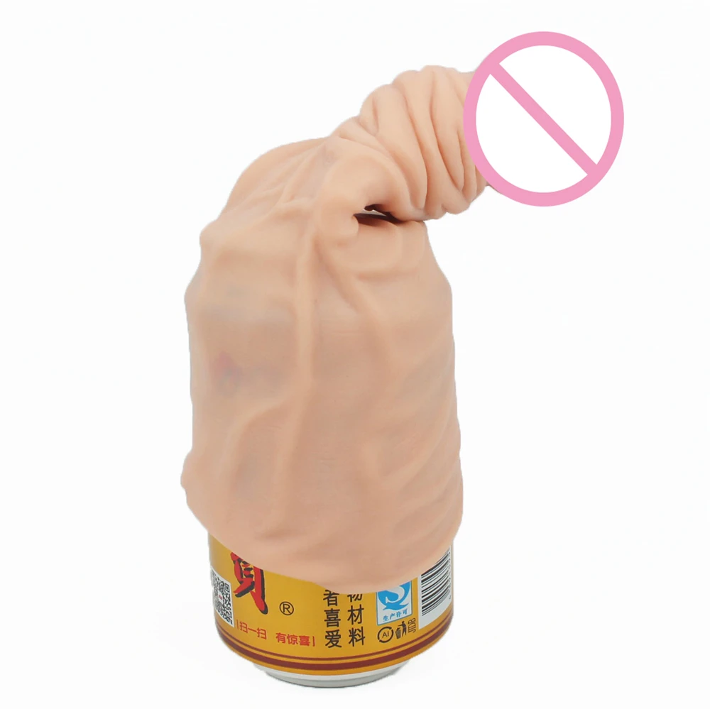 Супер реалистичный и мягкий удлинитель для пениса 19*4 см увеличивающий длину