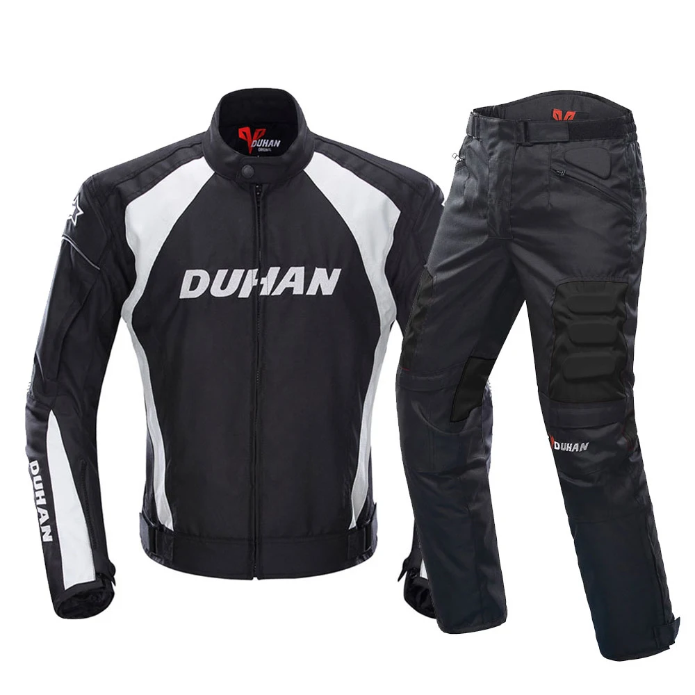 089 suit DUHAN мотоциклетная куртка костюм для мотокросса куртка и брюки мото куртка защитное снаряжение броня Мужская мотоциклетная одежда - Цвет: 089 suit