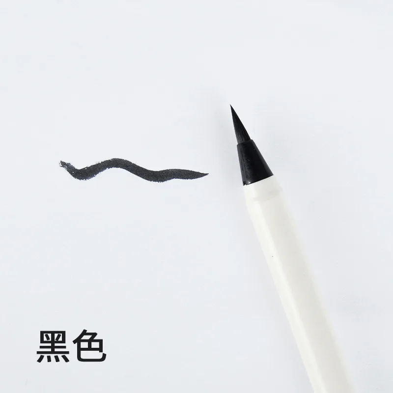 1 шт. мягкая каллиграфическая Кисть ручка акварельный маркер кисть Fineliner художественные маркеры мультфильм дизайн эскиз манга графическое рисование - Цвет: A