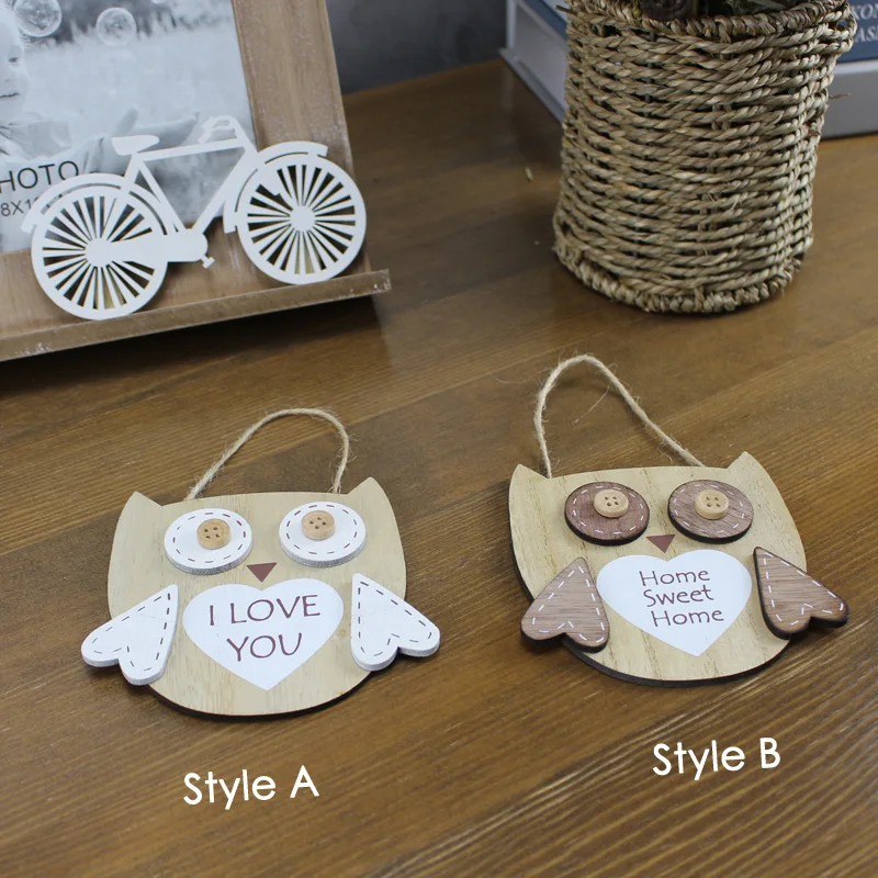 3D деревянные таблички и знаки креативная модель совы я люблю тебя слова