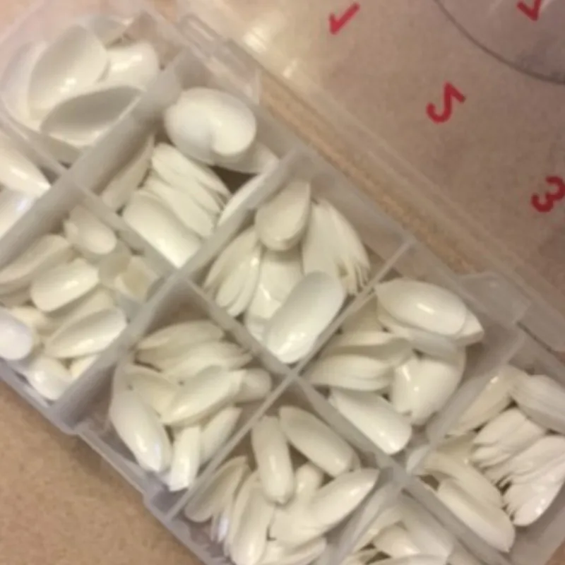 Горячая Распродажа 600 шт острый конец Ногтей Полное покрытие овальные шпильки