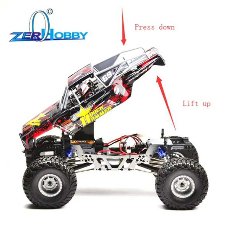 RGT RC автомобиль 1:10 4wd внедорожный Рок Гусеничный 4x4 электрическая мощность водонепроницаемый хобби рок молоток RR-4 18000 грузовик игрушки для детей