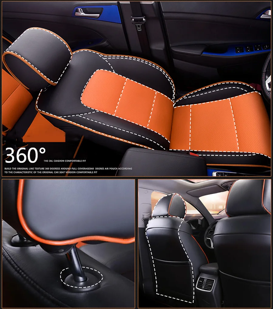 Чехлы для сидений автомобилей из воловьей кожи, подходят для hyundai i20 i30 i40 ix 25 ix 35 ix25 bandeja creta ix35 grand tucson, аксессуары
