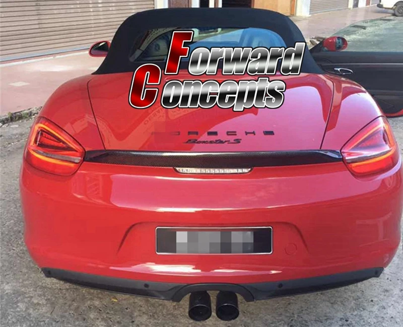 Спойлер для багажника заднего крыла из углеродного волокна 2013 2016 Boxster 981|Спойлеры