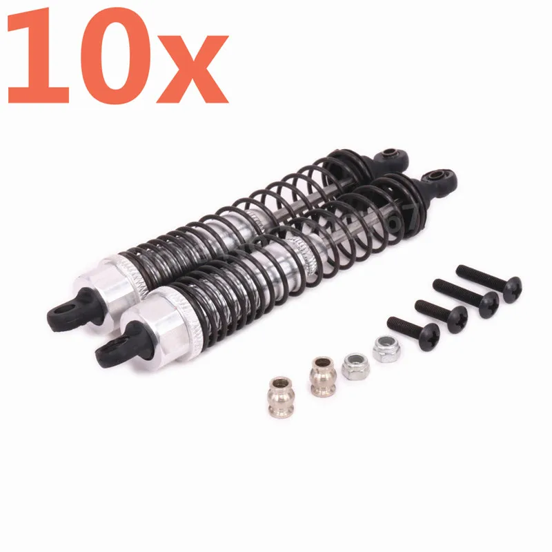 10 Pieces RC Car Aluminum Alloy Upgrade Oil Filled Rear Shock Absorber For 1/10 Scale Models Kyosho Optima 4WD CNC Hobby Buggy | Игрушки и