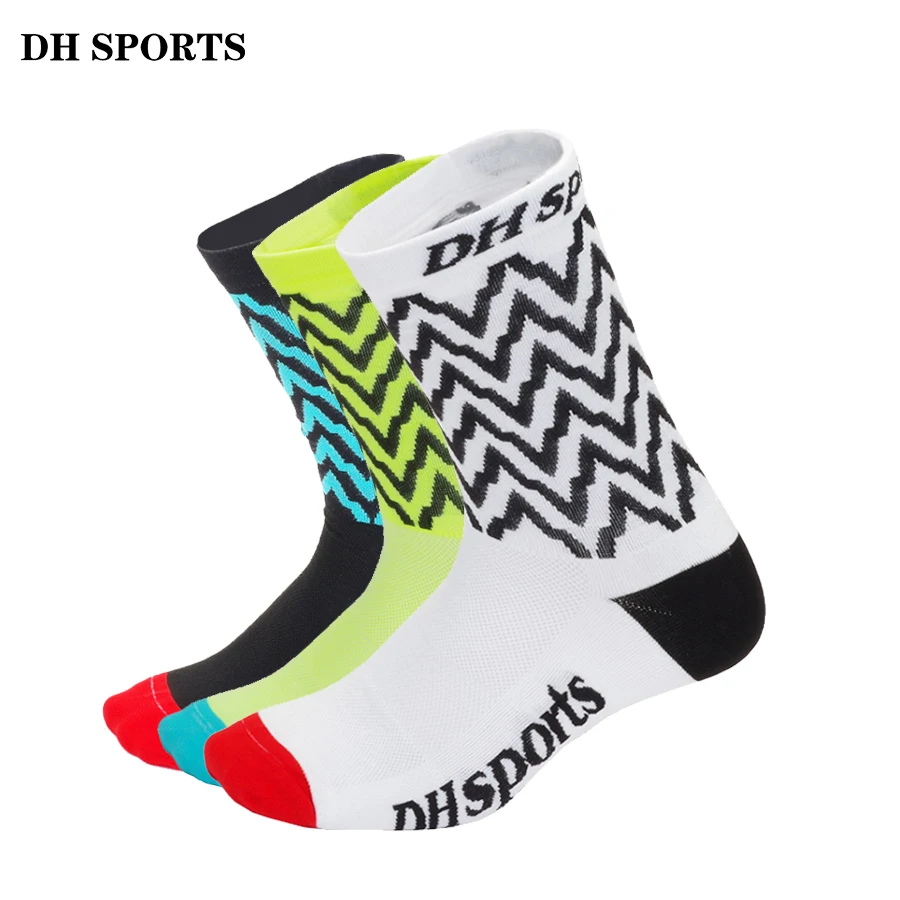 

DH SPORTS New Professional Cycling Socks Men Women Bicycle Outdoor Bike Riding Socks Brand Compression Running Sock EUR 38-46