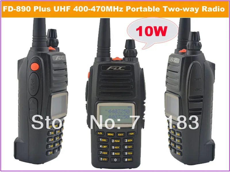 2014 Март новое прибытие FDC FD 890 плюс 10 Вт УВЧ 400 470 МГц Профессиональный FM