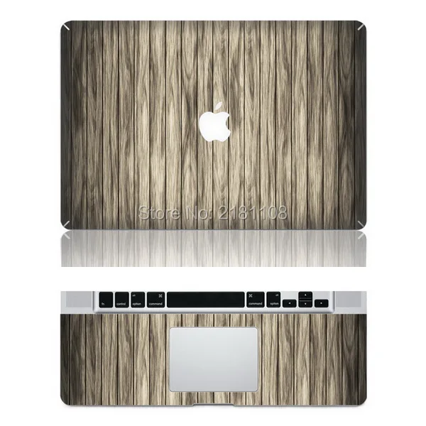 Виниловая наклейка с деревянной текстурой, чехол для ноутбука Apple Macbook Pro Air Mac 1" 13" 15 дюймов/Unibody 13 дюймов для ноутбука