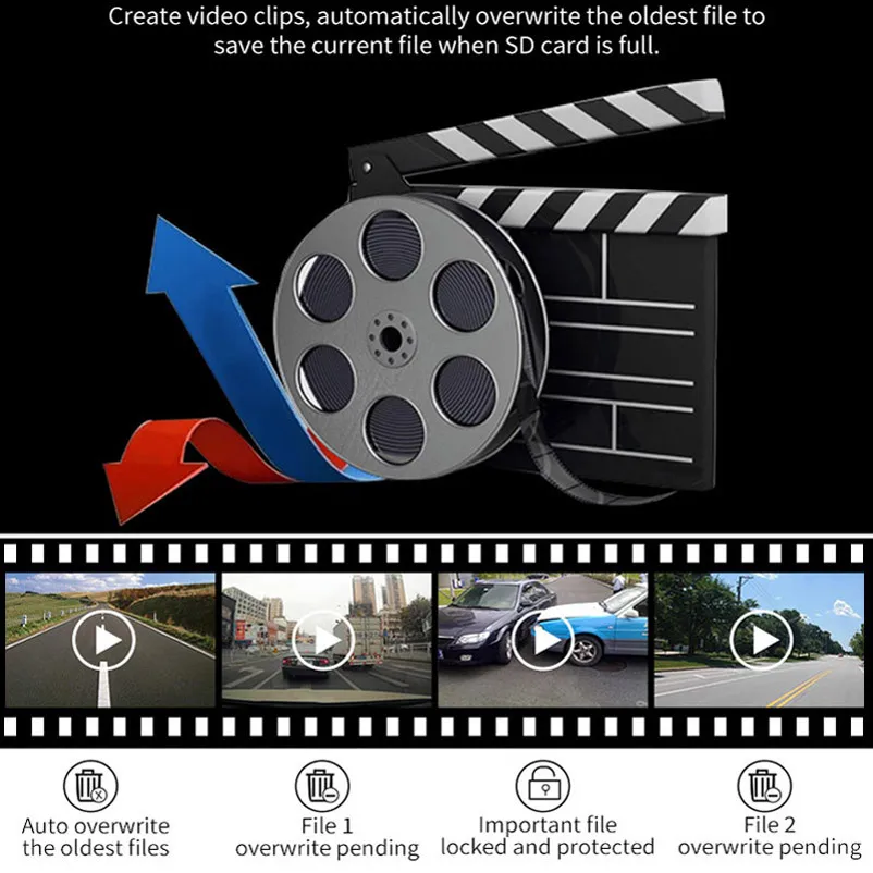 Denicer Dash камера Novatek96658 Full HD 1080P DVR Автомобильный видеорегистратор 170 градусов широкий угол с циклической записью