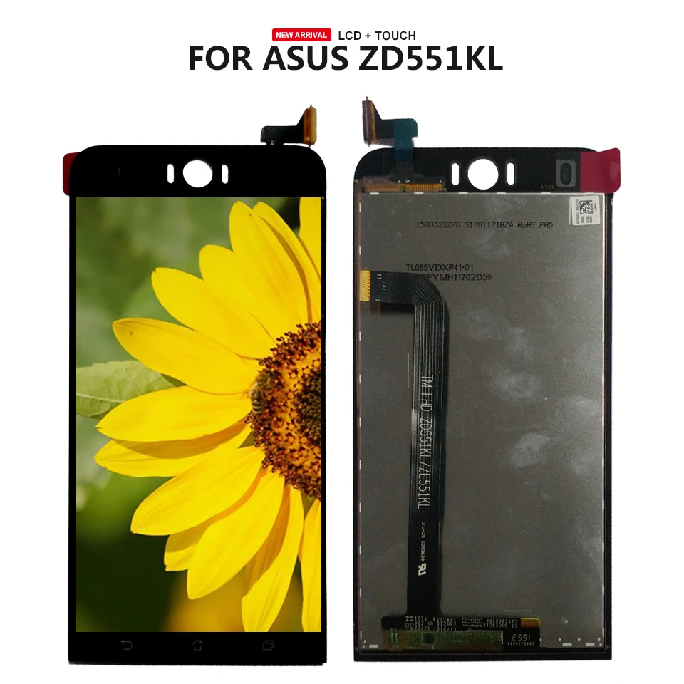 Бесплатная доставка для Asus Zenfone Selfie ZD551KL Z00UD дигитайзер сенсорный экран ЖК дисплей