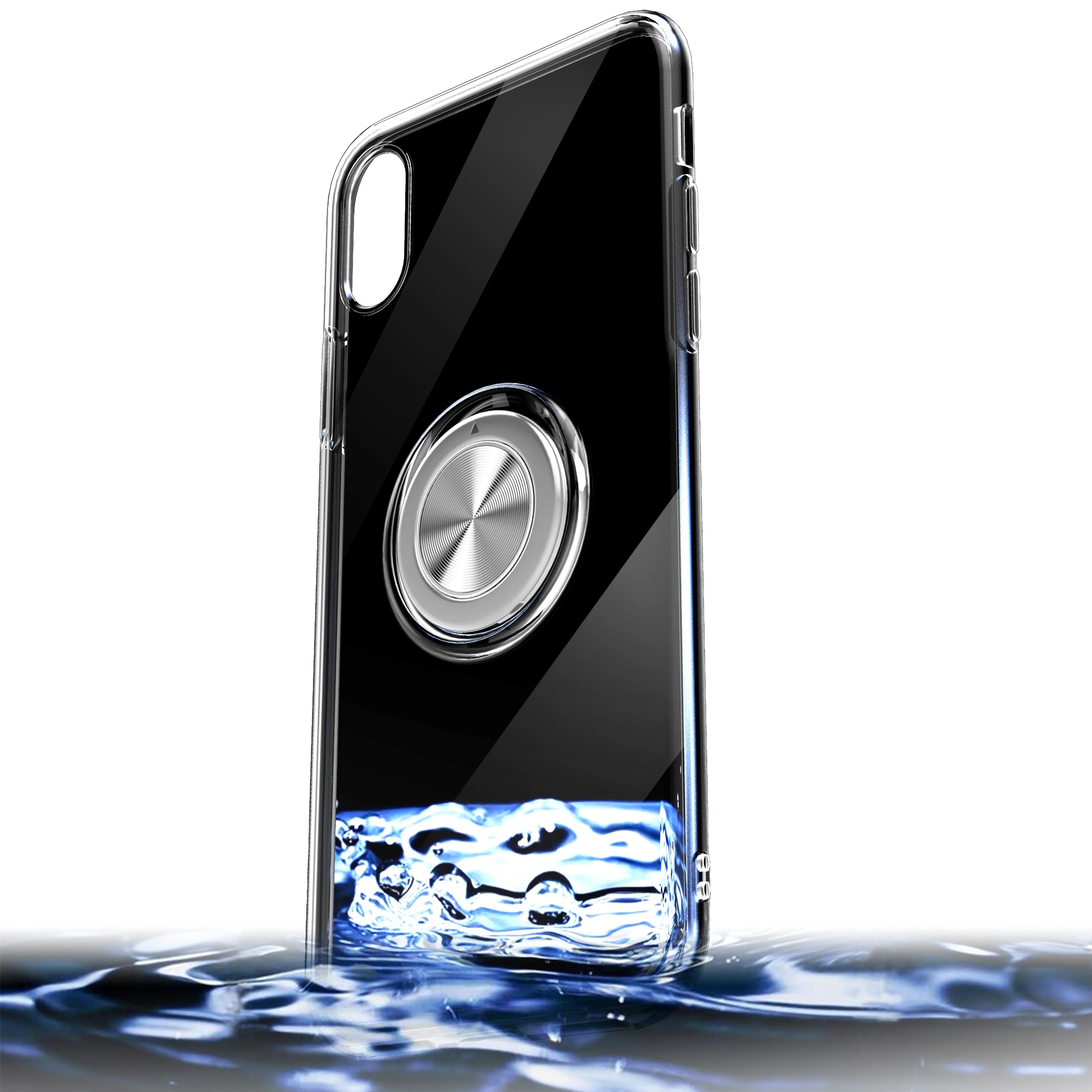Тонкий прозрачный чехол для телефона Kickstand iPhone XS MAX XR X 8 7 6 6S Plus автомобильные