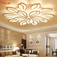 modern led chandeliers ceiling fixtures for foyer living dining room acrylic remote controller home lighting indoor large lamps