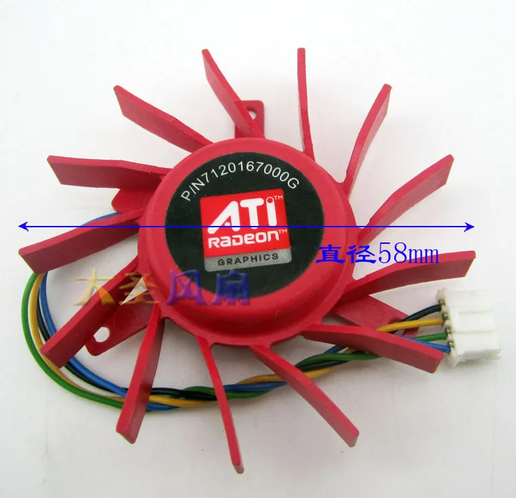 Oriental PLD06010B12HH Video Card 60mm DC 12V 0.4A 4Pin Cooling Fan | Компьютеры и офис
