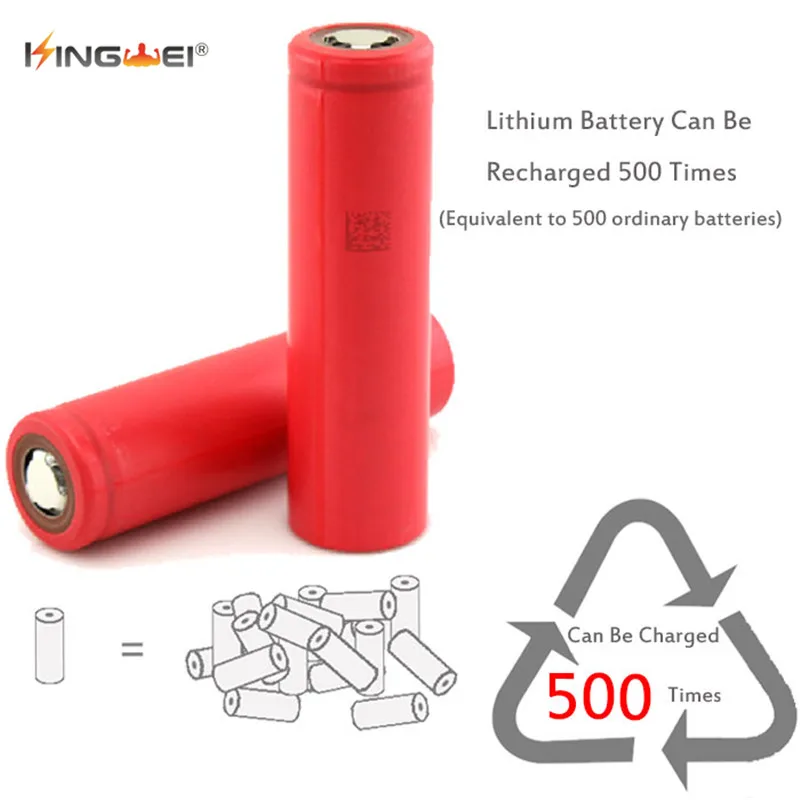 4 шт. литий-ионные аккумуляторные батарейки для Sanyo 18650 3400 мАч 3 7 в | Электроника