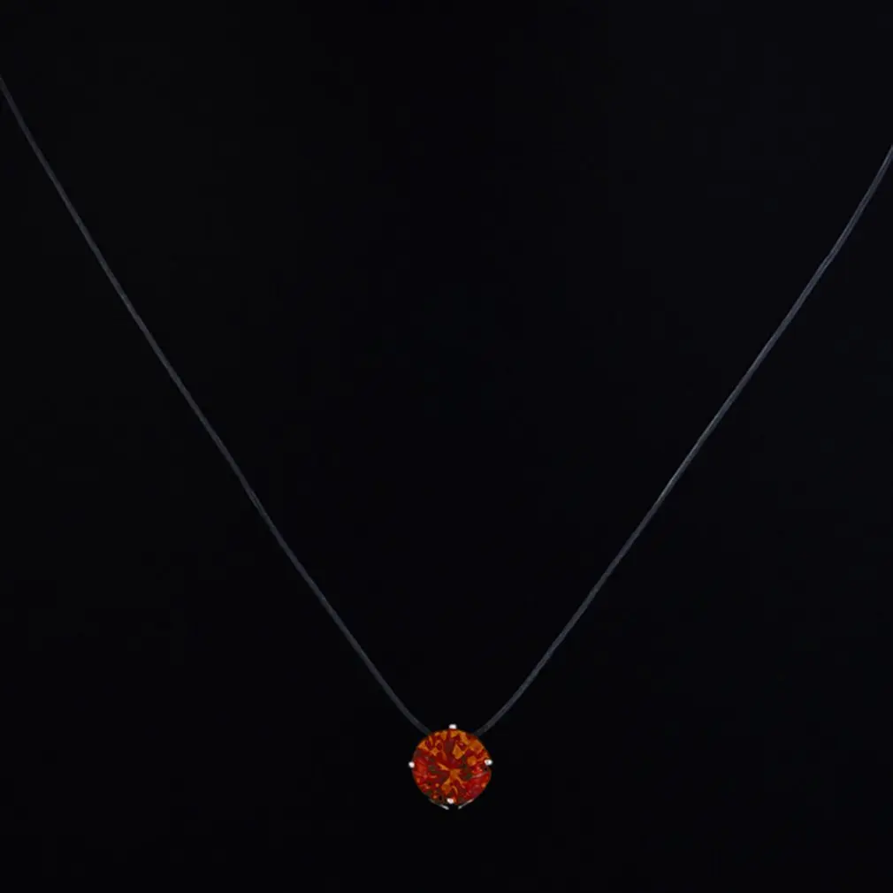 Подвеска в форме камня золотого и серебряного цвета ожерелье цепочка модная