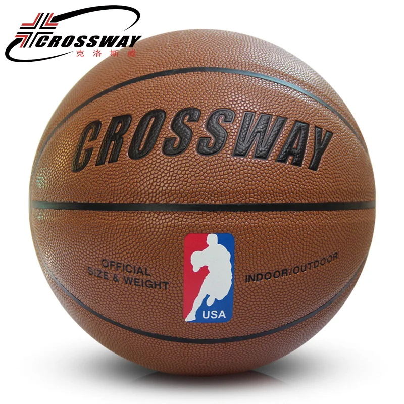 CROSSWAY 2017 Hot sale Hight Quality 704 Basketball Ball Wear proof PU Materia Official Size7 With Needle+Bag | Спорт и развлечения