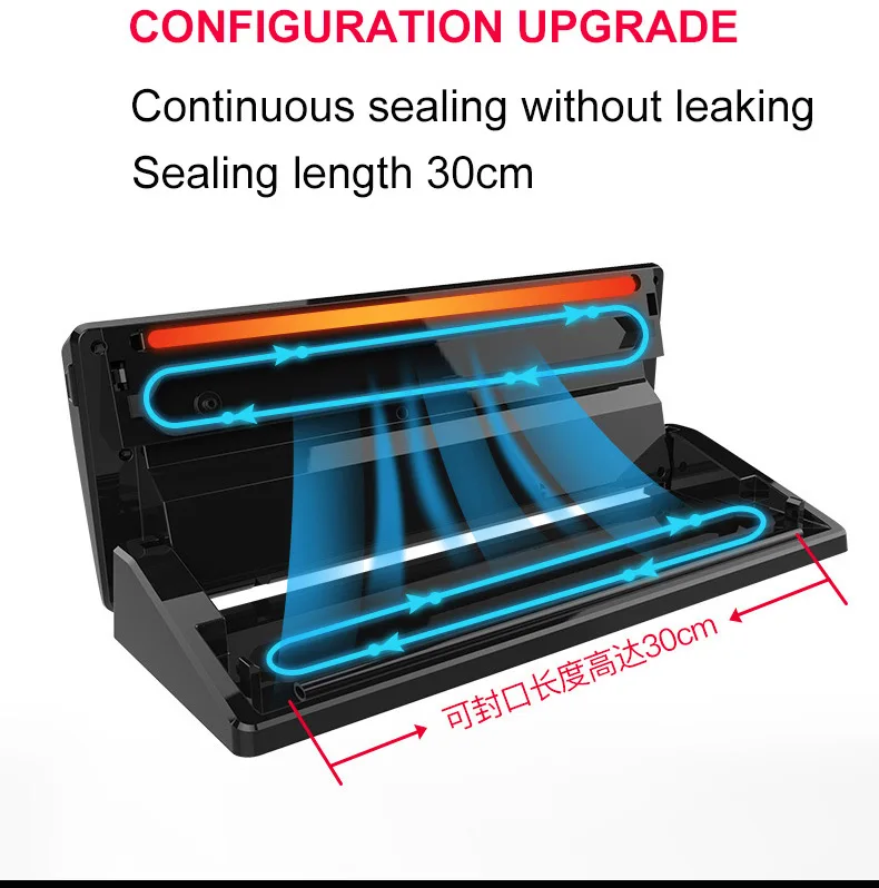 220V 110W Household Food Vacuum Sealer Packaging Machine Film Automatic Sealer Vacuum Packer