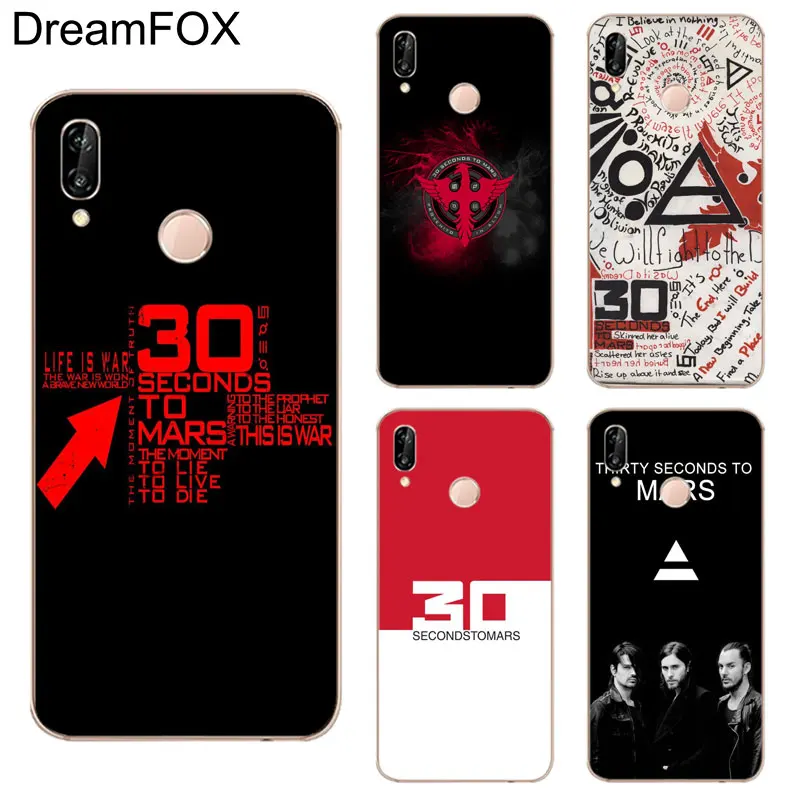 DREAMFOX K005 30 Seconds To Mars Logo Soft TPU Silicone Case Cover For Huawei Honor 6A 6C 7X 9 10 P20 Lite Pro P Smart |