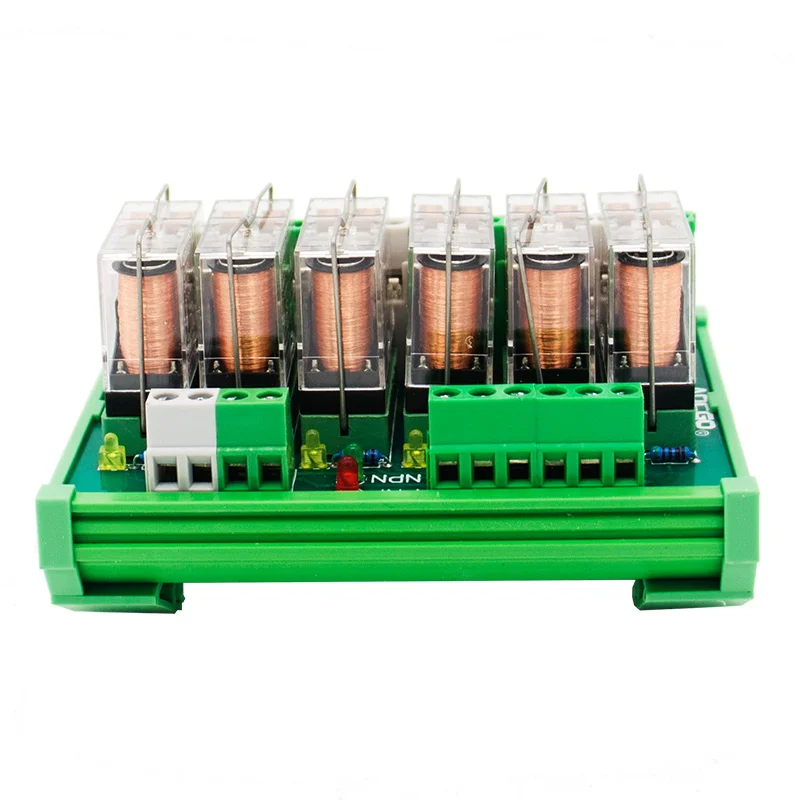 6-канальный релейный модуль OMRON DPDT G2R-2 DIN Rail Mount | Обустройство дома