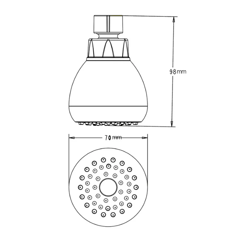 WIILII1 шт. роскошная душевая головка из нержавеющей стали высокого давления