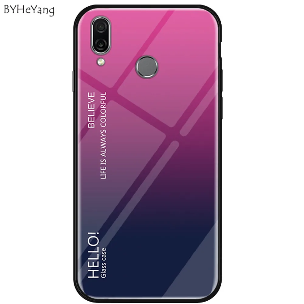 6 26 дюймовый чехол для Xiaomi Redmi 7 из закаленного стекла с градиентом Жесткий Чехол