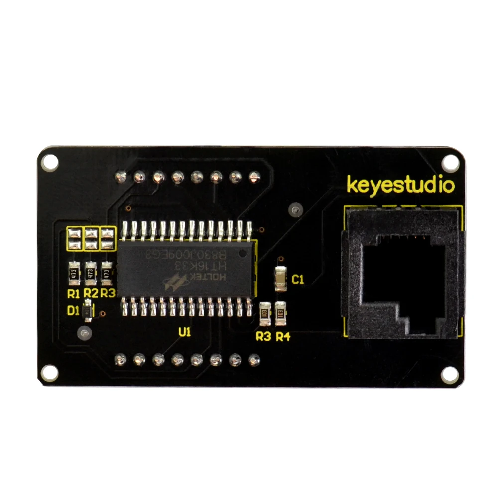 Keyestudio Easy Plug RJ11 8*8 LED Dot Matrix Module 180 degree Interface for Arduino STEM | Электронные компоненты и