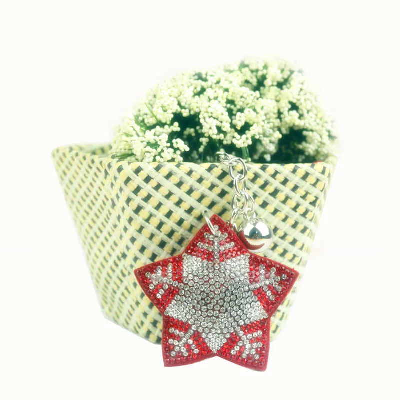 Новый кулон в виде снежинки Очаровательная цепочка для ключей Женская сумочка