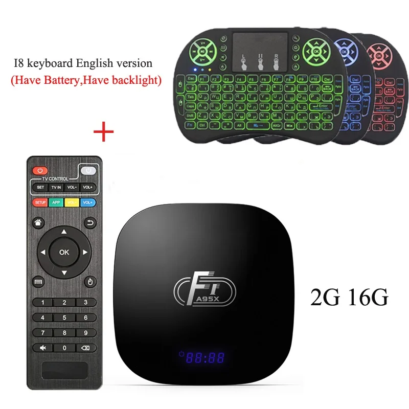 2G16GAdd Color Ru I8 Wechip Smart Android 8,1 OS tv BOX 2 Гб 16 Гб 2,4G Wifi Amlogic S905W четырехъядерный медиаплеер Поддержка 3D HD телеприставка PK X96 mini - Цвет: 2G16GAdd Color Ru I8