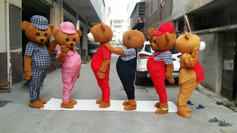 Костюм мишки тедди для взрослых талисмана с героями мультфильмов Нарядное