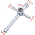 Крестовые ключи HSP 80129, инструмент для обслуживания модели автомобиля на радиоуправлении, шестигранный инструмент 5,57 8 10  17 мм