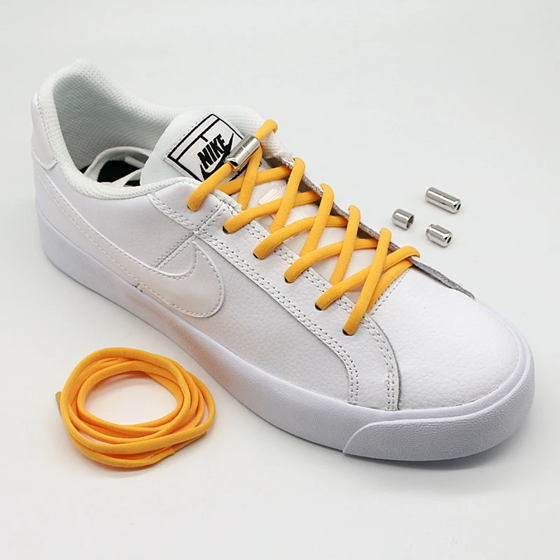 1 Pair Elastic Shoe laces Round No Tie Shoelaces Kids and Adult Sneakers Shoelace Running Leisure Quick Lazy Laces 19 Colors