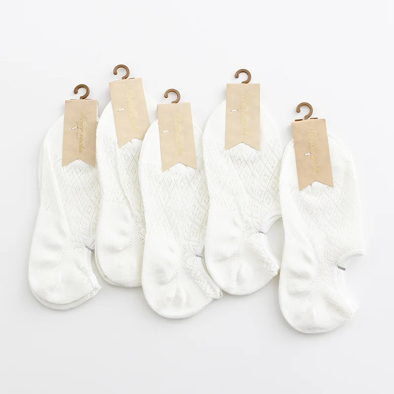 Весна и лето новые женские кружевные носки для балеток с закрытым носком