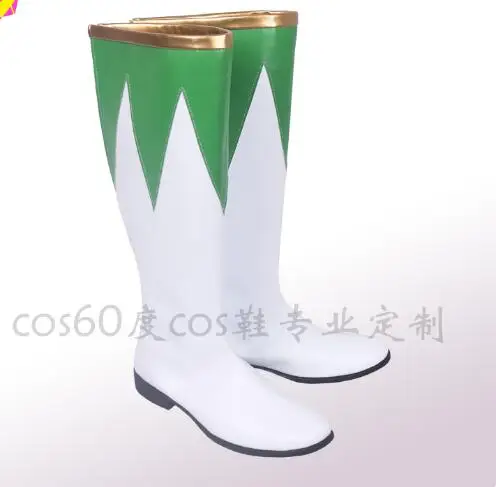 Ботинки для косплея Burai Dragon Ranger Zyuranger Аксессуары костюма Хэллоуина обувь белого и
