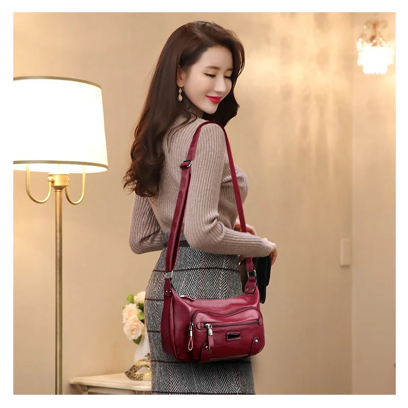 Женская винтажная сумка на плечо Bolsas Femininas дизайнерские сумки женские кожаные сумки через плечо