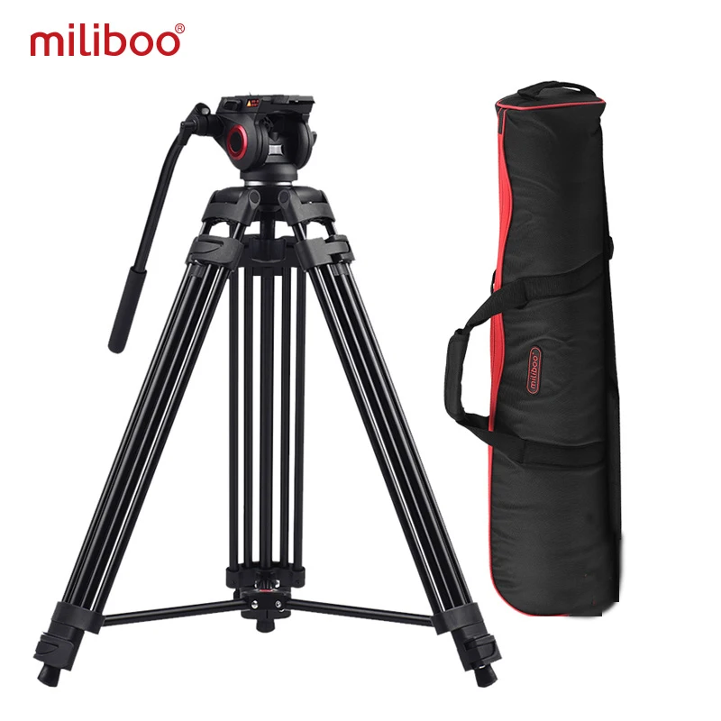 miliboo MTT601A Aluminum Heavy Duty Fluid Head Camera Tripod for Camcorder/DSLR Stand Professional Video | Электроника