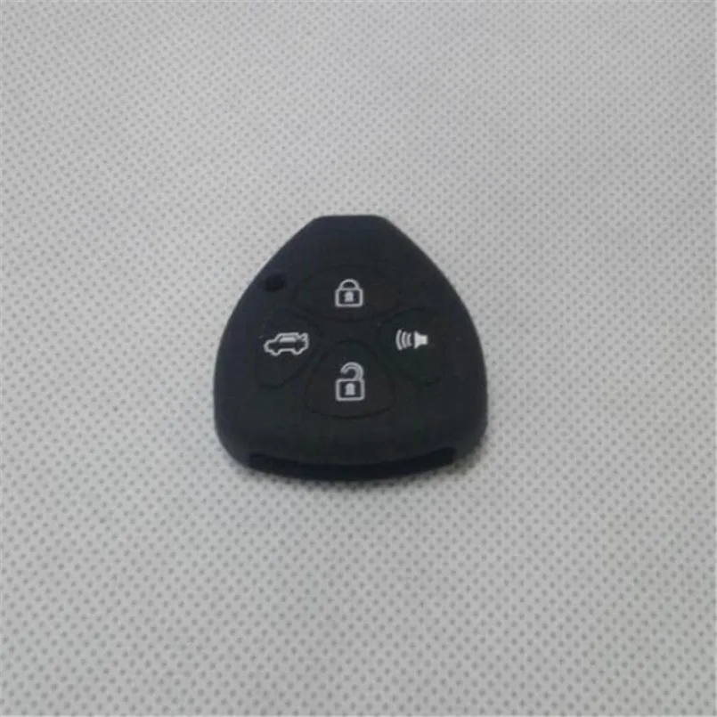 4key Black Автомобильный Стайлинг ключ чехол для пластиковая пилочка для ногтей RAV4 Yaris Хайлендер лэнд крузер PRADO Vios Vitz REIZ COROLLA Prius Crown Previa - Название цвета: 4key Black
