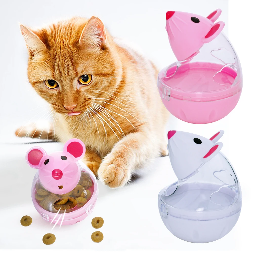 Забавная игрушка для кошки, мыши, кошачий мячик для еды, интерактивный мячик для кошки, IQ, мячик для кормушки домашних животных, миска, дозатор для еды для котенка, для игры со щенком