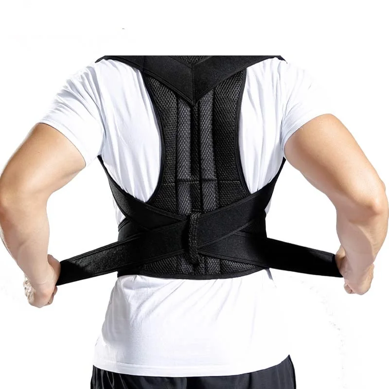 

Бандаж для поддержки спины, Корректор осанки для женщин и мужчин, облегчение боли в спине, поддержка плеч и поясницы, коррекция осанки