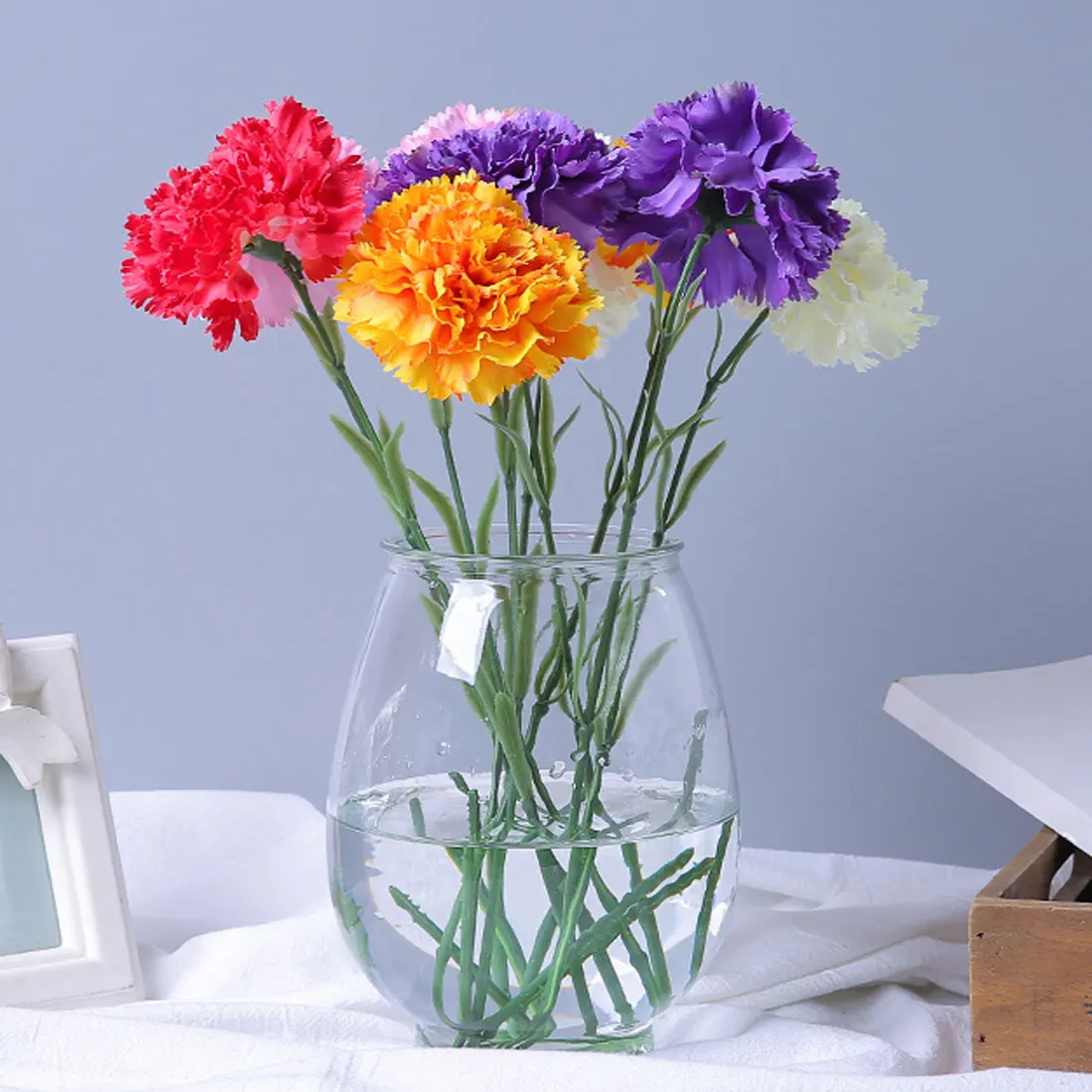 Гвоздика Флорес 1 шт. DIY свежие Искусственные цветы Шелковые Цветы Поддельные