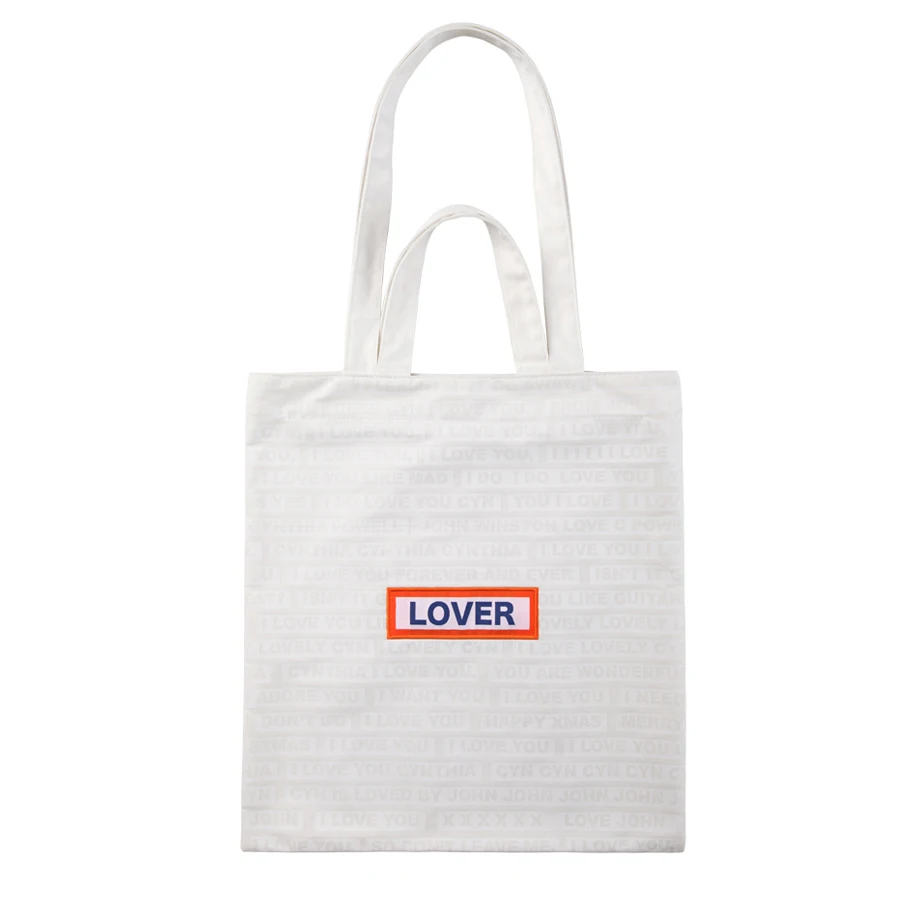 2018 KIITOS Повседневная жизнь холст напечатаны плеча сумки в лозунг серии (весело