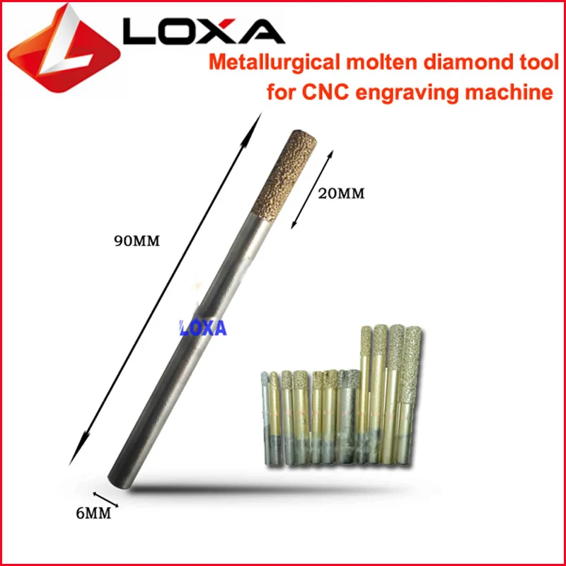 LOXA металлургические расплавленные алмазные шлифовальные биты фрезерные